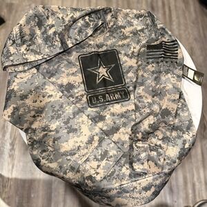 US Army Kids Digital Camo‎ Hoodie Star Logo Performance Sweatshirt Large NWT